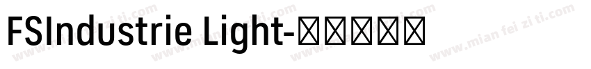 FSIndustrie Light字体转换